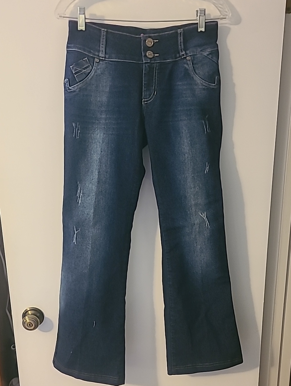 Salome Colombian Women's Levanta Cola "Butt Lift" Bootcut Jeans Dark Wash